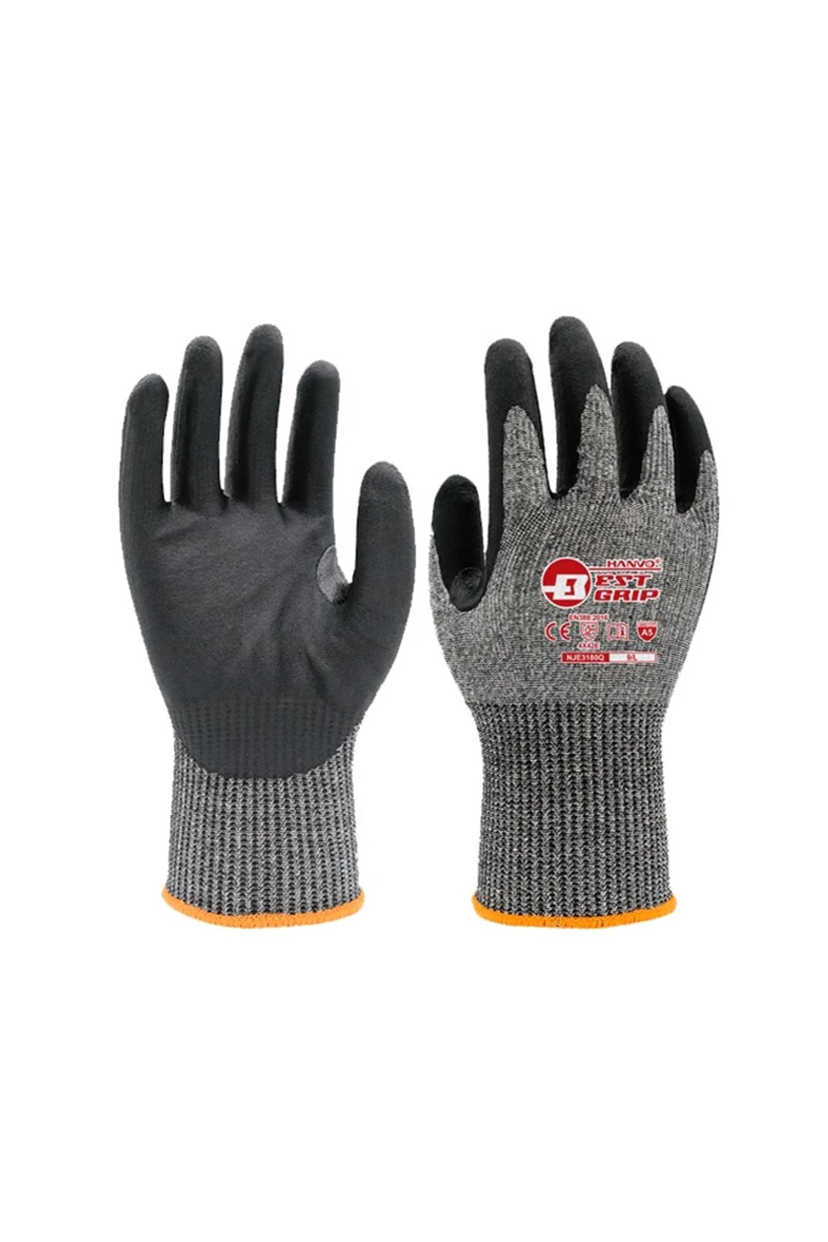 NJE3180Q Nitril E Seviye Kesilmez İş Eldiveni NJE3180Q Nitril E Seviye Kesilmez İş Eldiveni